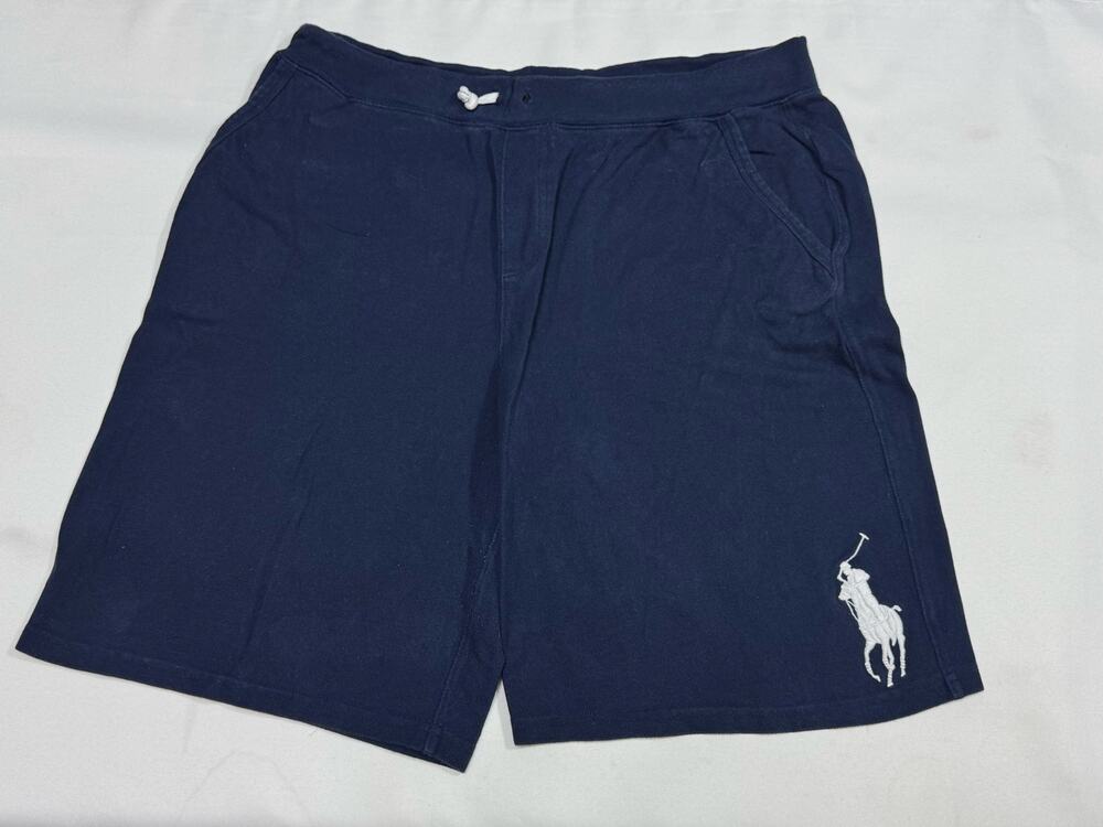 Polo Ralph Lauren Boys XL Waffle Shorts Blue White Big Pony
